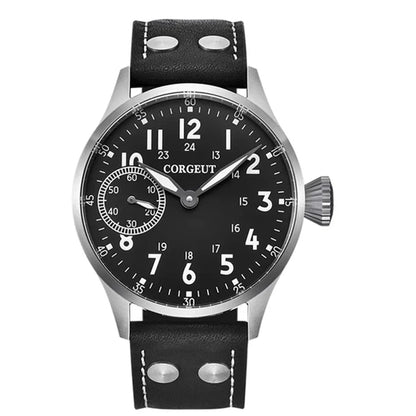 44mm  Men's Watch Seagull ST3600 Manual Winding Sub Second  Sapphire Luminous Chronograph