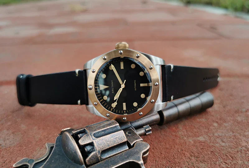 Baltany Bronze Bezel Watch S4030 NH38 20Bar Sailing Diver AR Sapphire 40MM Diver