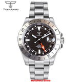 GMT Watch Fixed Bezel 40mm Tandorio TD229F 10ATM NH34A Movement Sapphire