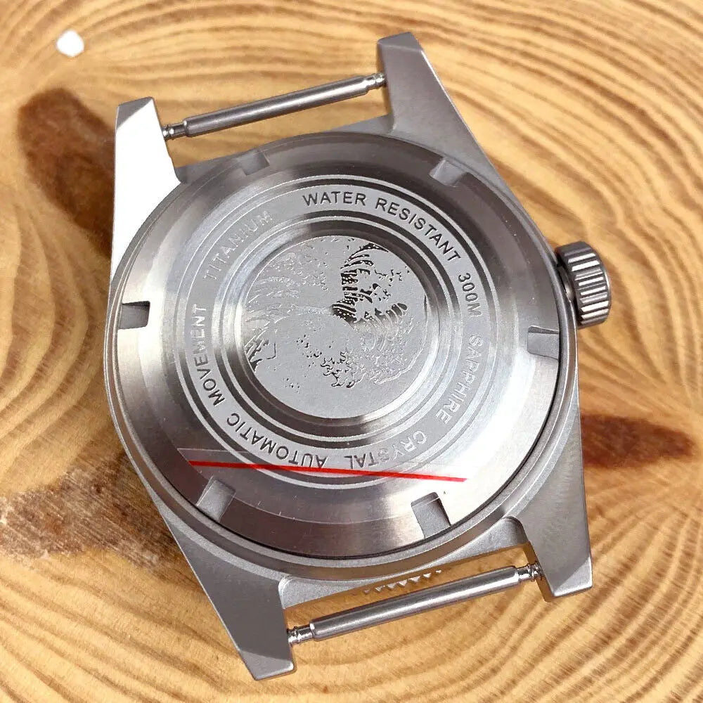 New 41mm 62mas Titanium Watch Case AR Sapphire Glass Fit NH35 NH36 ETA2824 PT5000 Automatic Movement Watch Parts For Japan
