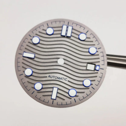 31mm Watch Dial Watch Parts Retrofit Green Luminous Faces for 2813/8215/821A/2836 Automatic Movement Dial Repair Parts