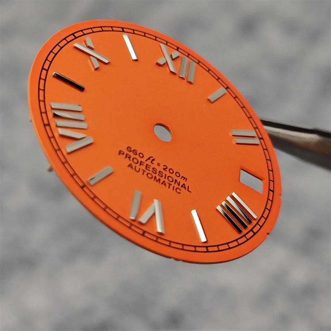 Suitable for NH35A/4R35 Movement Watch Dial 28.5mm Roman Numeral Surface Watch Faces Men's Watches Replacement Accessories