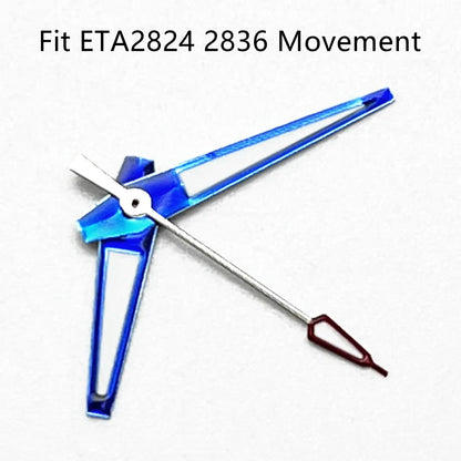 ETA Hands Silver/Blue Watch Hands Fit NH35 NH36 PT5000 ETA2836 2824 DG2813 3804 Miyota8215 8205 821A Movement Watch Accessories