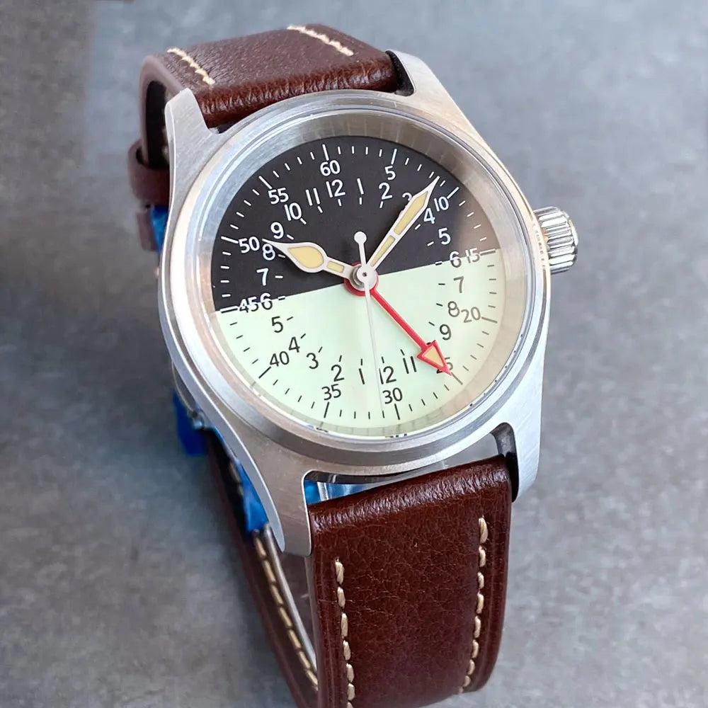 TANDORIO 36mm Military Watch  20ATM NH34A GMT Movement Sapphire TD166