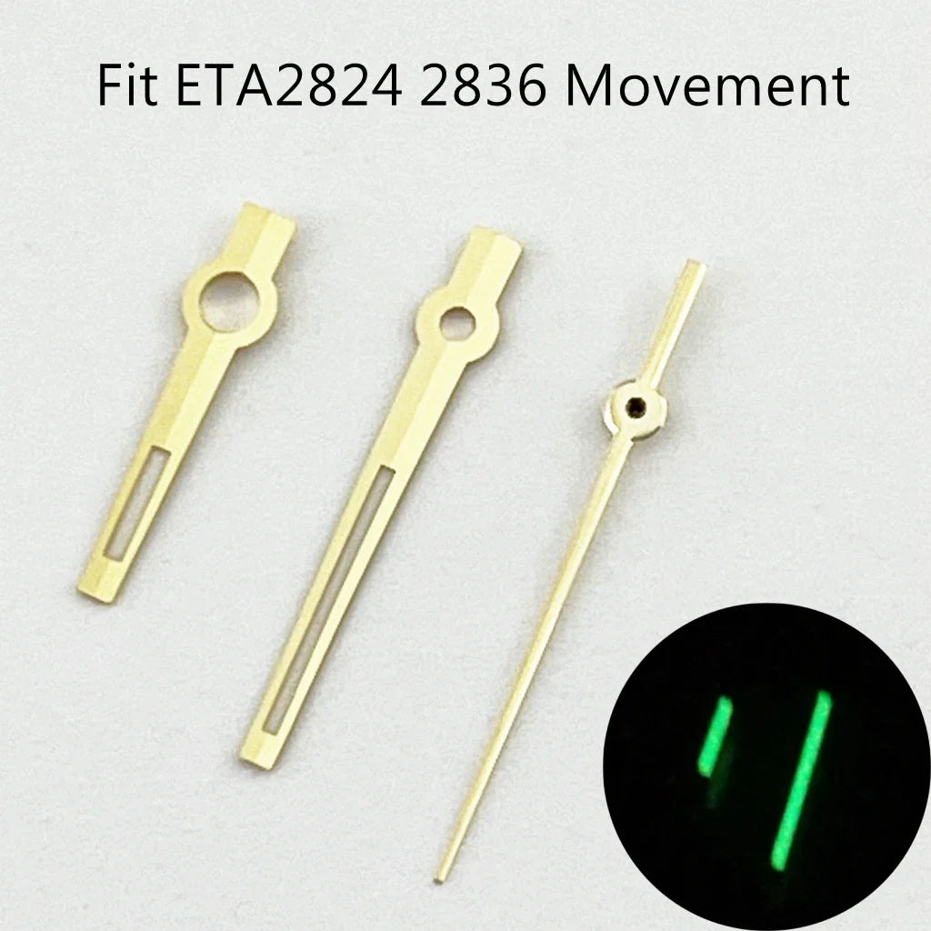 NH35 Silver/Rose gold Watch Luminous Hands Fit NH35 NH36 ETA2836 2824 DG2813 3804 Miyota8215 8205 821A Movement Automatic