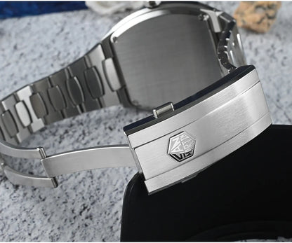 San Martin Dress Watch SN0145 39.5mm Tonneau Luxury Mineral Dial  PT5000 SW200 Automatic AR Sapphire Luminous