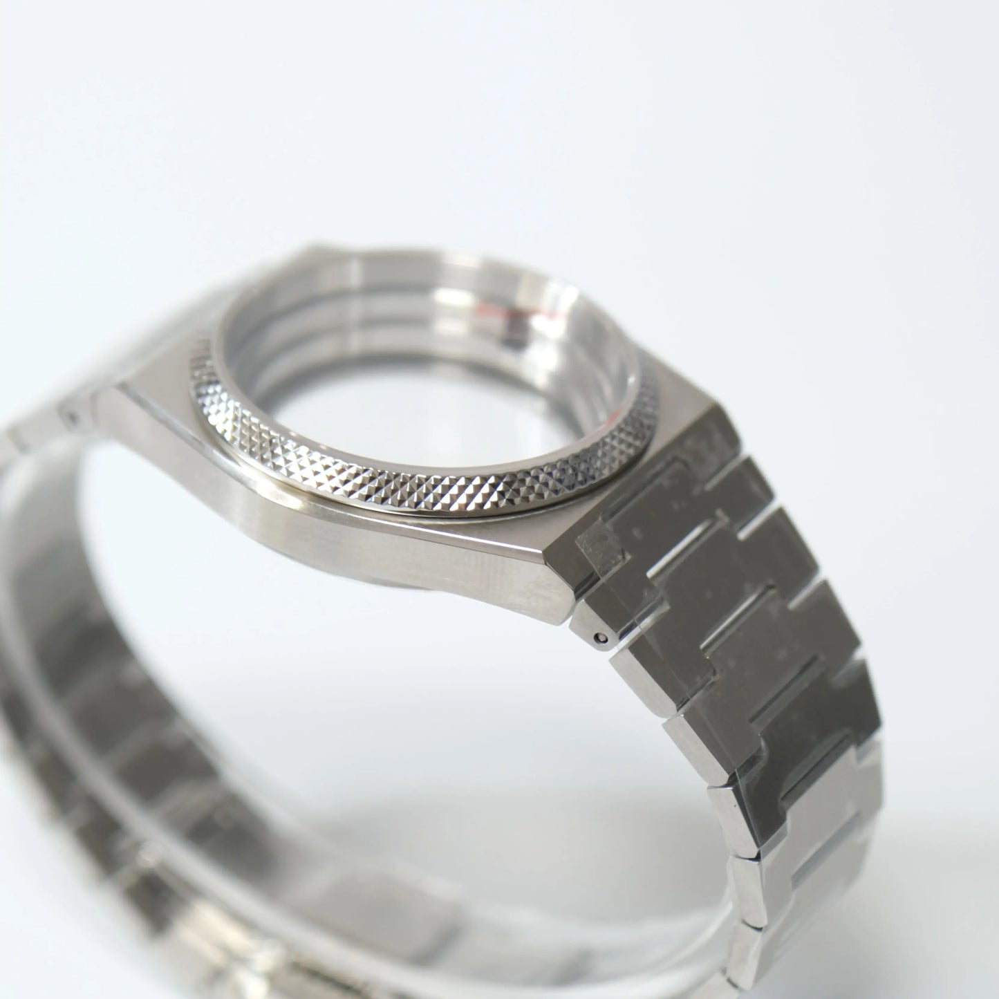 For NH35 40mm Paris Nail Bezel PRX Super Player Sapphire Glass 316LStainless Steel  Watch Case Band 100M Waterproof Modification
