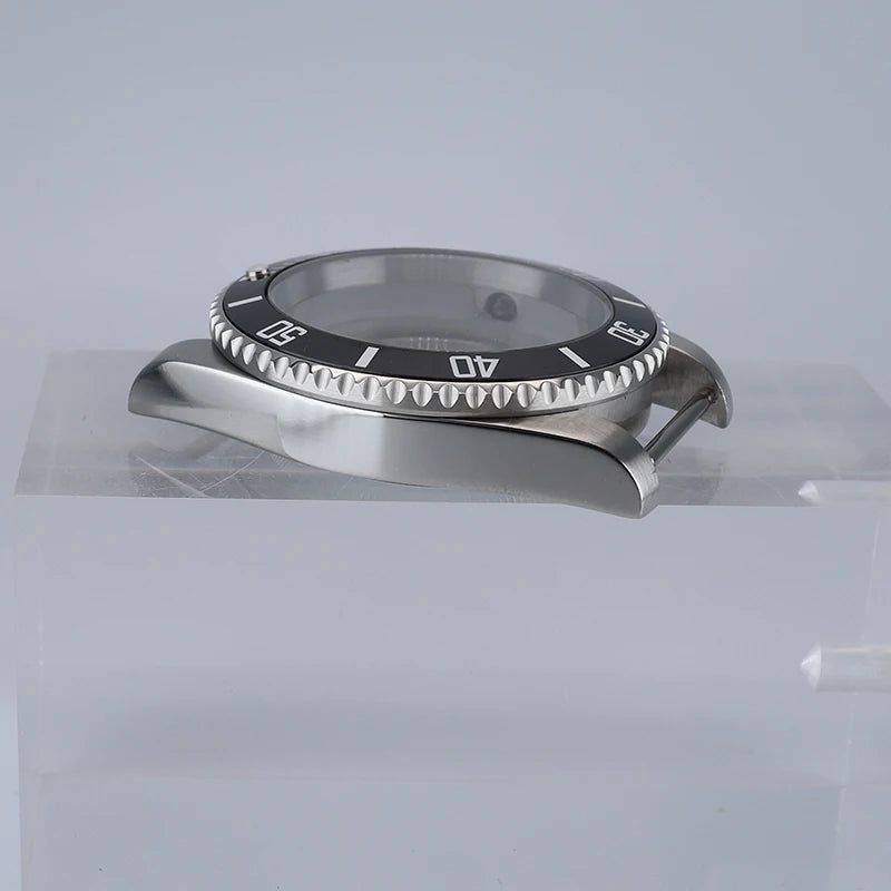 NH35 40mm SUB Black Ceramic Insert Watch Case Sapphire For NH34 NH35 NH36 NH38 4R36 Miyot8215 ETA2824 Movement 20ATM Waterproof