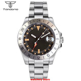 GMT Watch Fixed Bezel 40mm Tandorio TD229F 10ATM NH34A Movement Sapphire