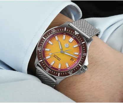 San Martin Diver SN0118G 40mm Original Design Fruit Series  NH35 Automatic 20Bar AR Sapphire BGW Luminous SN0118