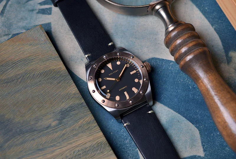 Baltany Bronze Bezel Watch S4030 NH38 20Bar Sailing Diver AR Sapphire 40MM Diver