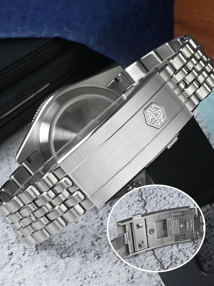 San Martin Diver SN0148G 40mm  Miyota 9015 Automatic Enamel Sunburst Dial 20bar  Ar Sapphire BGW9 Lume