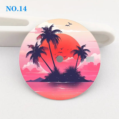 Watch dial 28.5mm dial NH35 dial creative color-printed series dial is suitable for NH35/36 movement watch accessories