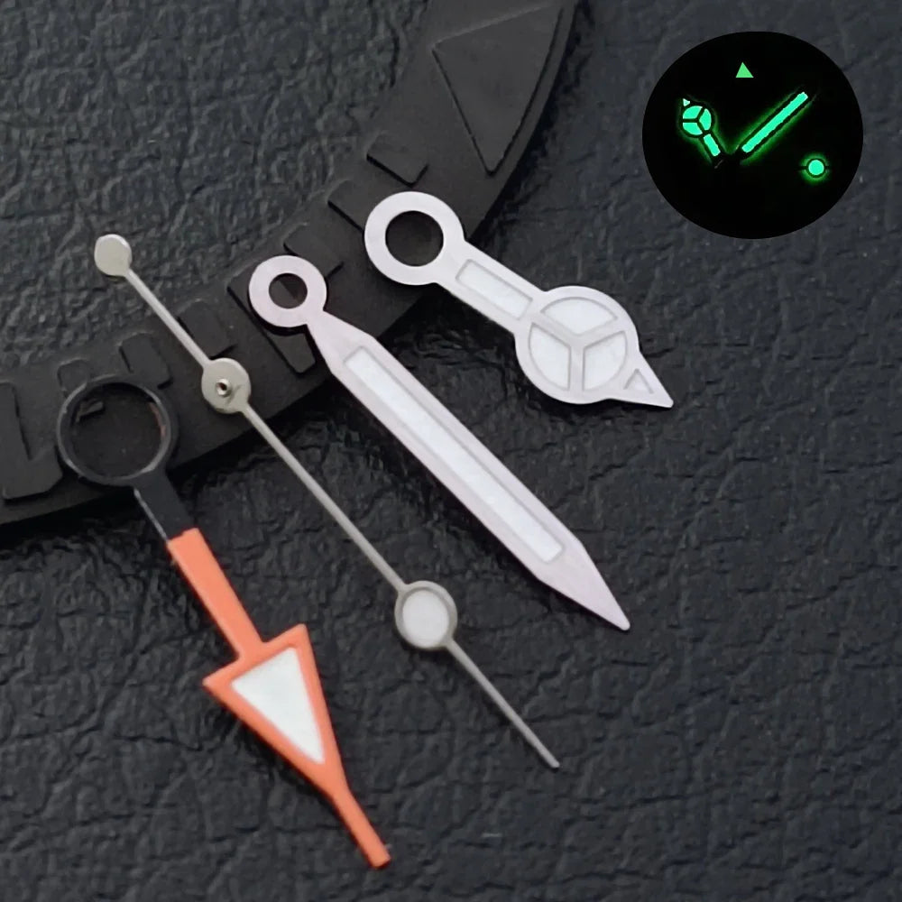 GMT Hands Blue Green/Green Luminous NH34 GMT Watch Hands for NH34 Automatic Movement watch accessories Watch Part For Wristwatch