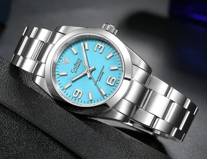 Cadisen C8213 Oyster Watch 36MM NH35 AR Sapphire BGW9 Lume 100M Waterproof