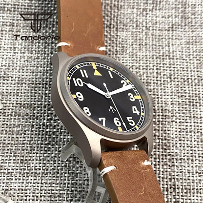 Titanium Watches  WFT001 Pilot Watches Seiko NH35 Automatic 39mm 20bar Sapphire Crystal  Green Luminous