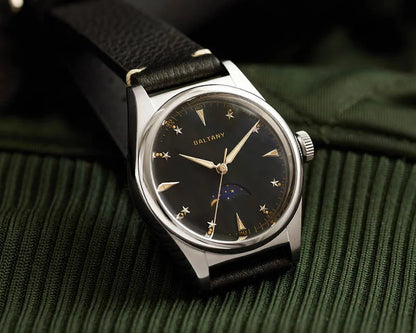 Baltany 36mm Dress Watches S4042 Customizable AR Sapphire Crystal 10Bar  Moon phase Wristwatches Swiss Lume