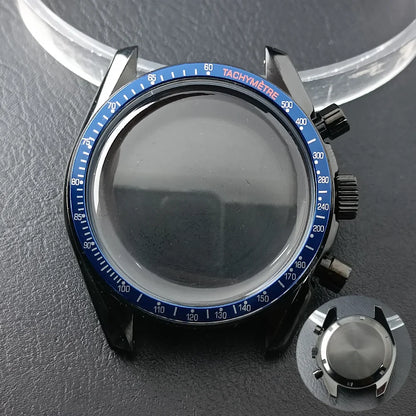 39.7mm watches metal case FIT VK63 movement case watch accessories watch parts Fits 20mm strap Watch Box