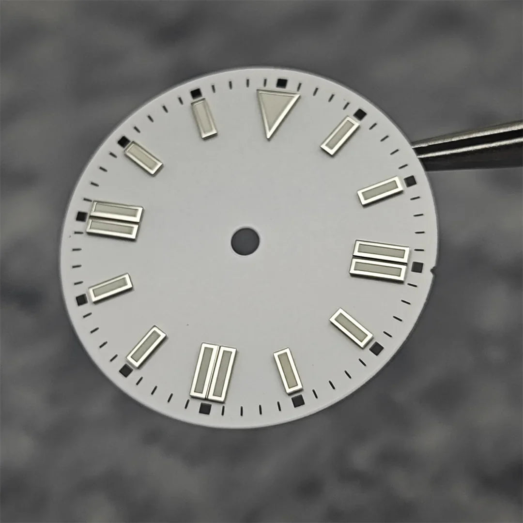 28.5mm Watch Dial Colorful Enameled Surface with Green Luminous Watch Faces for NH35/ ETA2836/ 8215 Mechanical Movement