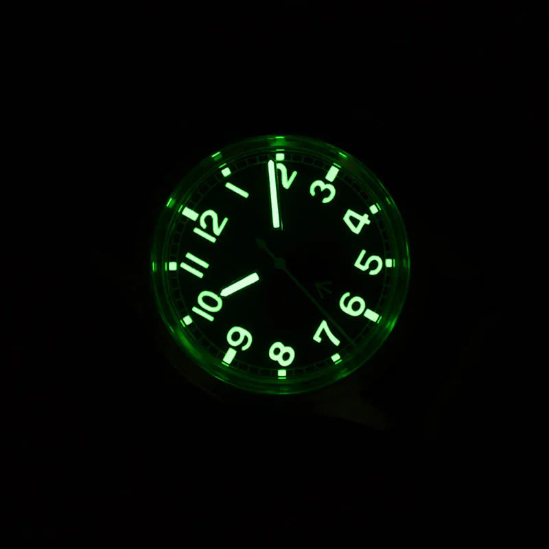 Custom logo available Baltany 36MM W10 Military Watch Man S2005 Waterproof Sterile Dial NH38 Automatic Ar Sapphire  10bar Swiss Lume