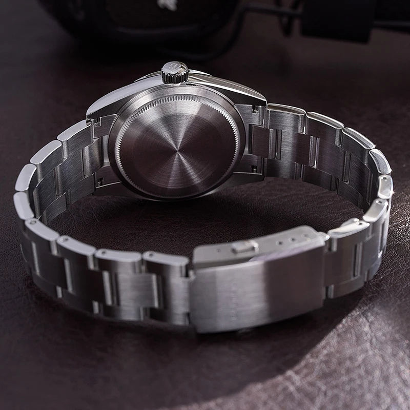 Baltany 36MM Explorer Watch Man S4056 NH38 Automatic Mechanical Watch  Waterproof 20Bar Stainless Steel Bracelet Retro Watches