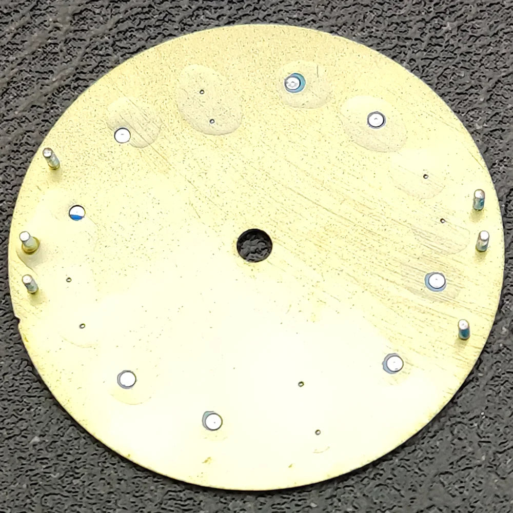 Modified 28.5MM Blue 369 Nail Watch Dial Weak Luminous Watch Faces Men's Watch Accessory Fit NH35 Movement