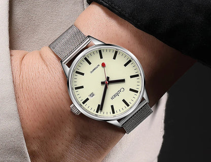 Cadisen C8221 Minimalist Watch Miyota 8215 AR Sapphire C3 Lume 40MM 5Bar
