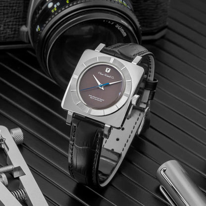 THORN T016 Square Watch 34MM PT5000 Dress Sapphire Pot lid Bubble Mirror 5ATM Fashion