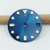 28.5mm NH35 Dial Green Luminous Dial GMT Dial Support Customized Logo Suitable for NH34/NH35/NH36 Movement