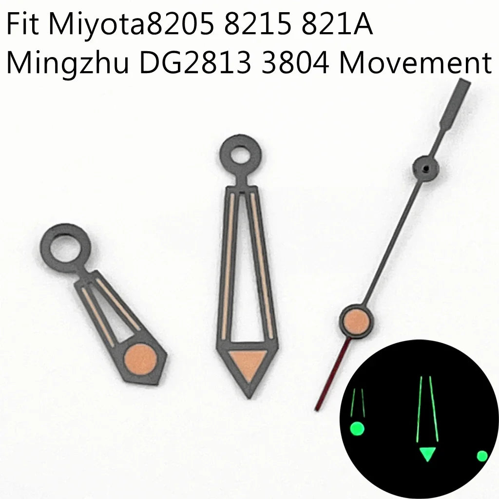 NH35 Watch Hands Green Luminous Fit NH35 NH36 ETA2824 2836 Miyota 8205 8215 N821A Mingzhu DG2813 3804 Movement Watch Accessories