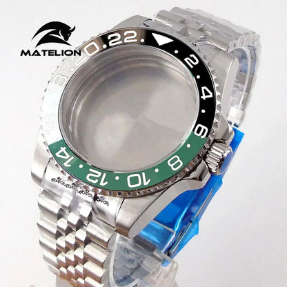 Matelion 200M Diving Case 40mm Fit NH35 NH36 NH34 GMT ETA 2824 PT5000 Watch Case Jubilee Bracelet Sapphire Glass Slide Buckle