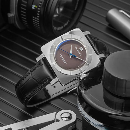 THORN T016 Square Watch 34MM PT5000 Dress Sapphire Pot lid Bubble Mirror 5ATM Fashion