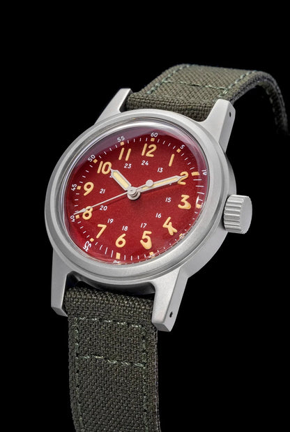 THORN SHY043 36mm  NH35 Automatic Retro Field Military Watch C3 Luminous 10bar