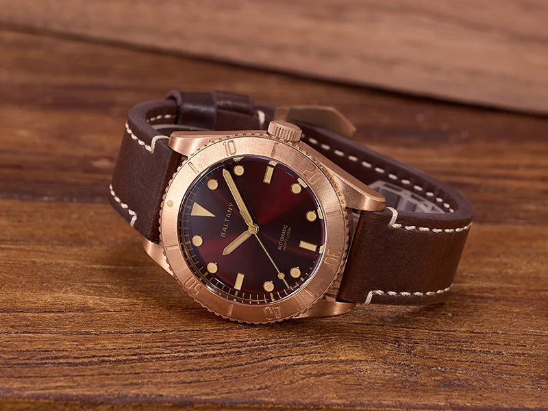 Baltany 44MM Bronze Diving Watch Man S3016 Luxury Sports Watch Super Luminous 20ATM Waterproof NH38 Automatic Mechanical Watches