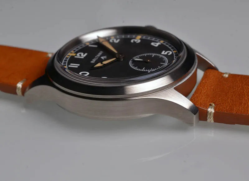 Baltany S2032 D12 Minitary Wristwatches VD78 Sapphire Crystal Swiss Luminou Leather 20ATM Stainless Steel Quartz Vintage Watches