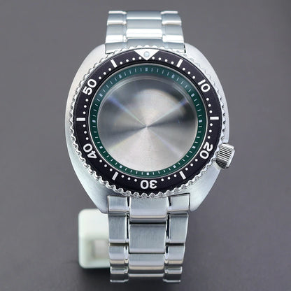 45mm Men's Watch nh35 Cases For NH35 NH36 Modified Abalone NH34 nh38 nh70 4R36 Movement 28.5mm Dial Sapphire Crystal Waterproof