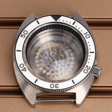 41mm Modified Turtle Watch Case Sapphire For Abalone/tuna mouth 6105 Captain Willard TMI NH35 NH36 NH38 4R Movement Stainless Steel Watch Accessories