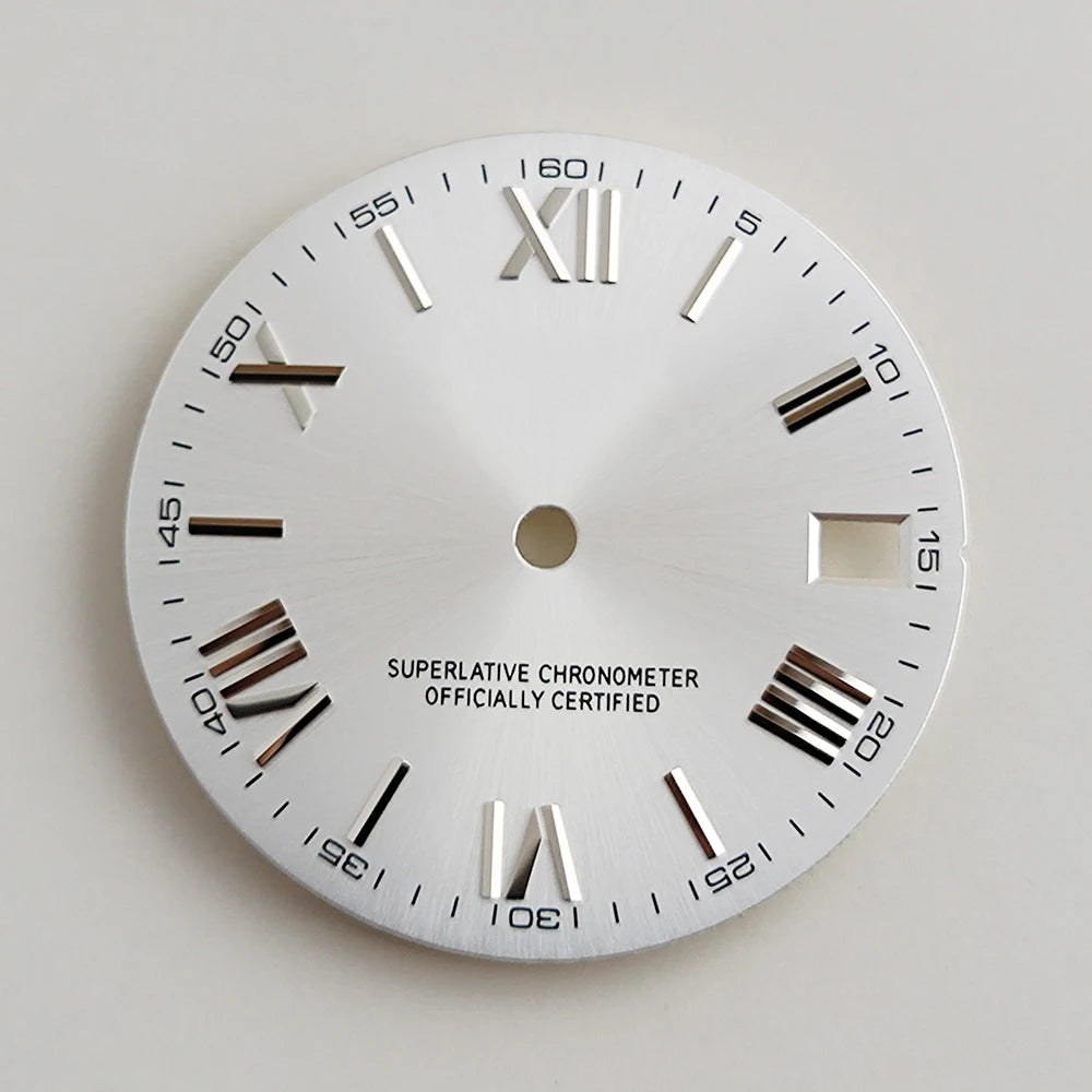 28.5mm NH35 dial Roman dial S Dial Modified Dial for NH35/NH36 Automatic Movement Watch accessories