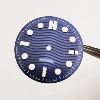 31mm Watch Dial Watch Parts Retrofit Green Luminous Faces for 2813/8215/821A/2836 Automatic Movement Dial Repair Parts