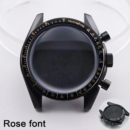 39.7mm Men's watches metal case FIT VK63 movement case watch accessories watch parts Fits 20mm strap Watch Box