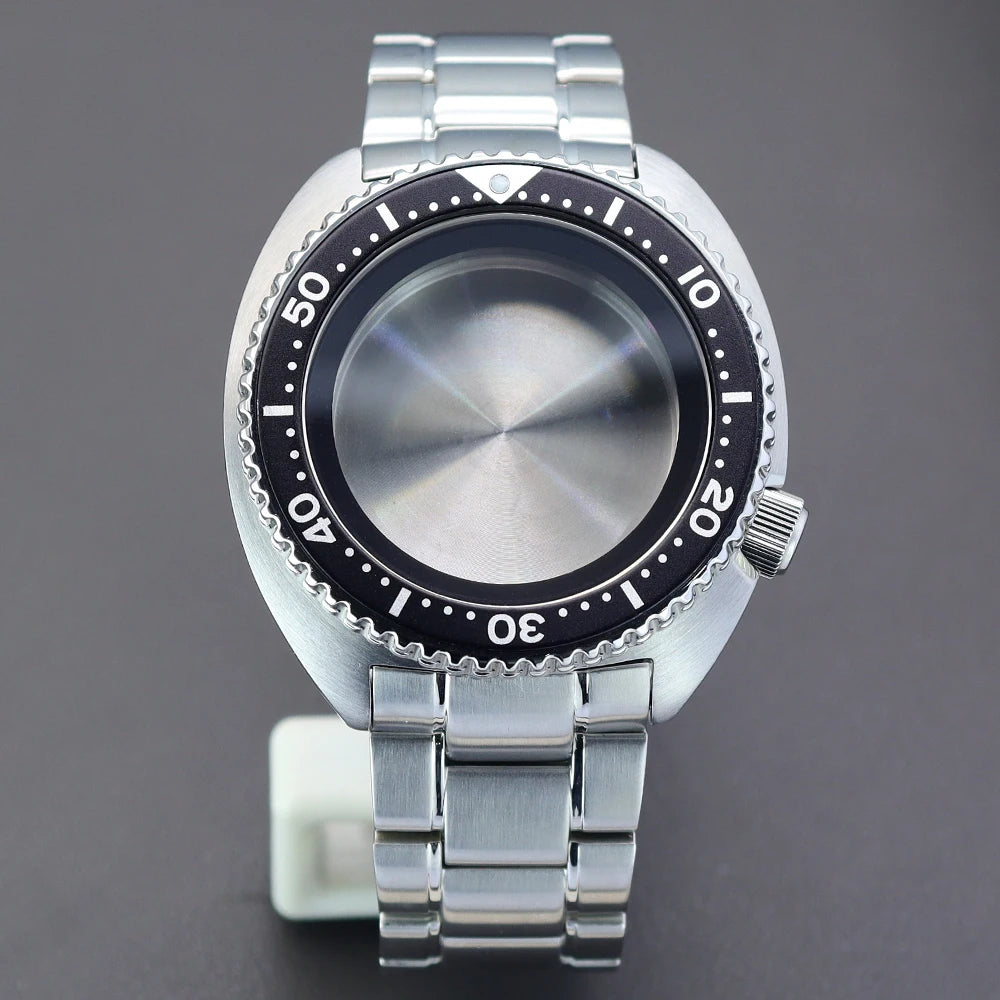 45mm Men's Watch nh35 Cases For NH35 NH36 Modified Abalone NH34 nh38 nh70 4R36 Movement 28.5mm Dial Sapphire Crystal Waterproof