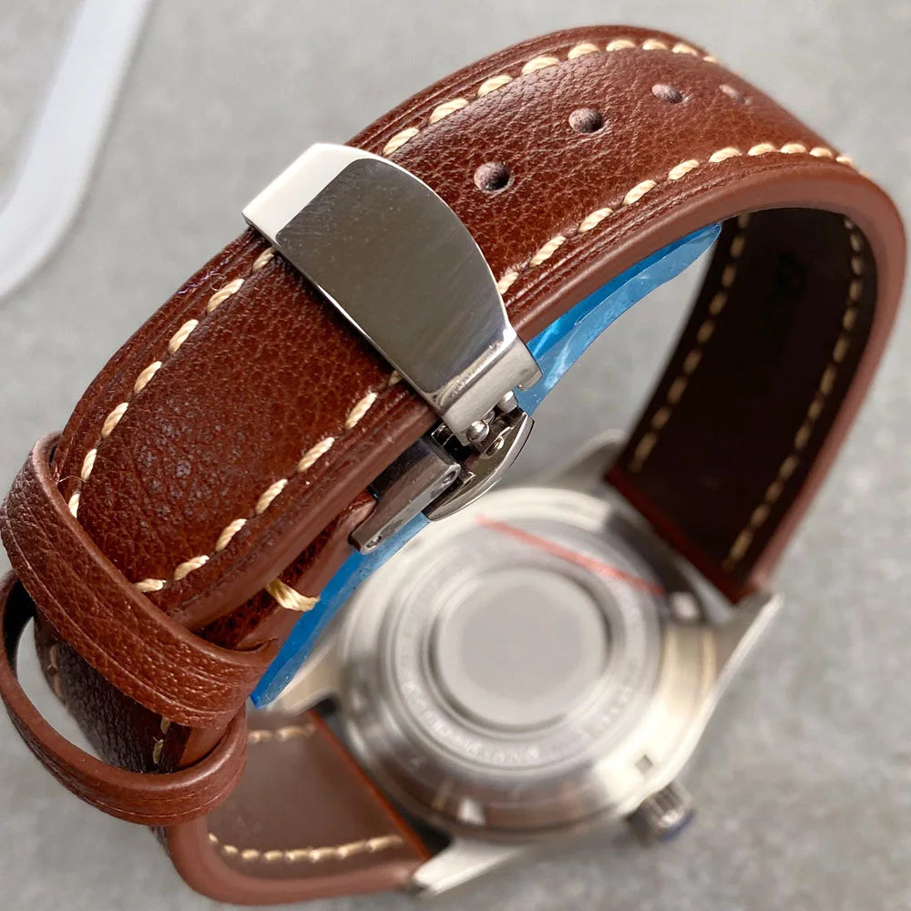 TANDORIO 36mm Military Watch  20ATM NH34A GMT Movement Sapphire TD166