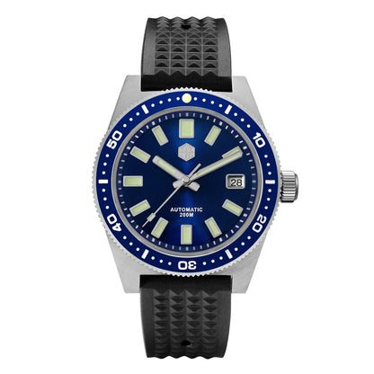 San Martin 62mas V4 Diver SN0007G 41mm NH35 Automatic AR Sapphire  Date Window 20bar c3 Luminous