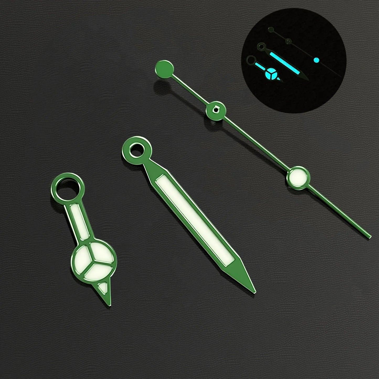 Benze NH35 Hands Silver Rose Gold Watch Hands Blue Green Luminous Red Green Blue Hands For NH35/36/4R/7S Movement Watches Pointers