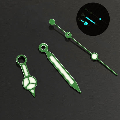 NH35 38-30.5mm bezel insert red Hands Watch Hands Blue Green Luminous Red Green Blue Hands For NH35/36/4R/7S Movement Watches Parts