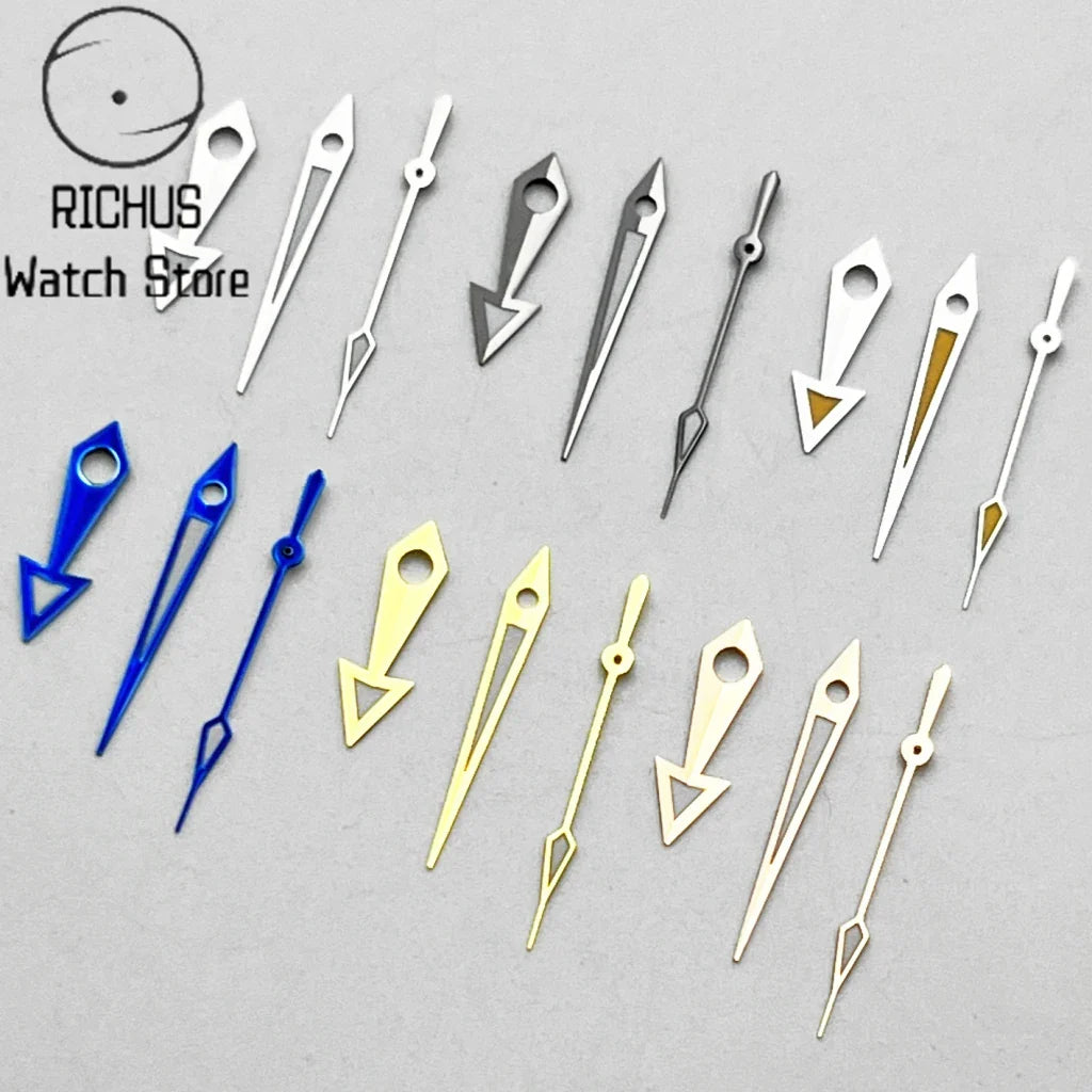Arrow Watch Hands Silver/Blue/Gold Fit NH35 NH36 PT5000 ETA2836 2824 DG2813 3804 Miyota8215 8205 821A Movement Watch Accessories