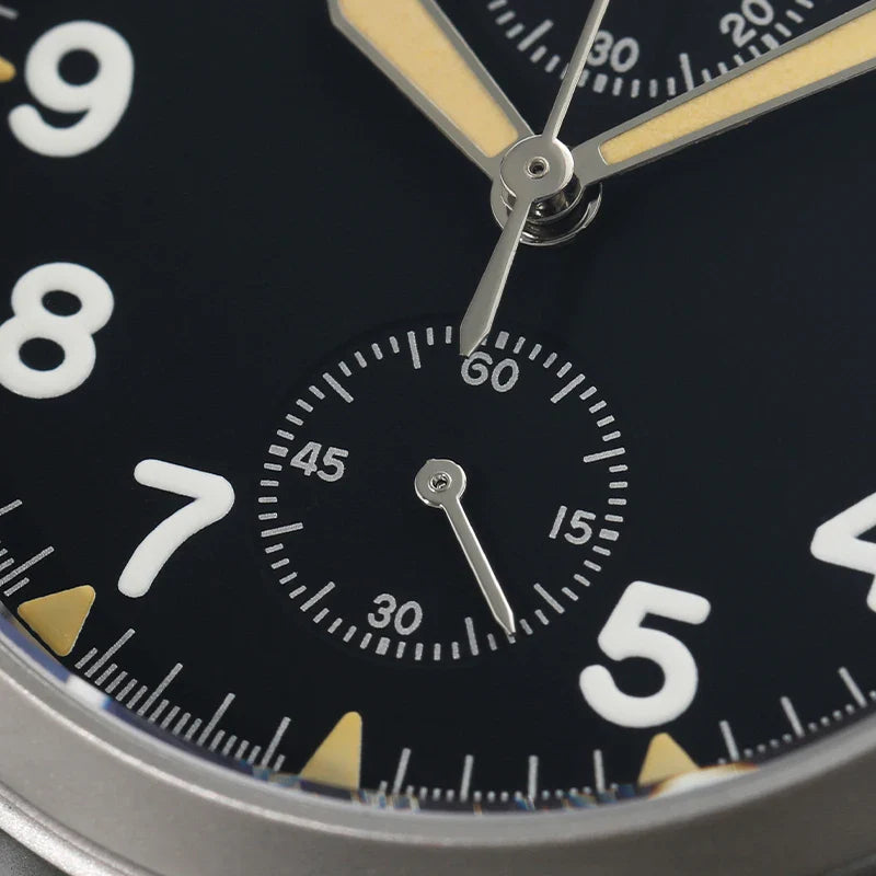 Militado ML1868KF Chronograph Watch  VK67 Quartz 10Bar 39MM Multifunction Military Watch BGW 9 Lume