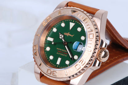 HEIMDALLR Bronze Diver Watch HMCR21 NH36 Automatic Sapphire BGW-9 Lume 44MM Yachmaster 30Bar