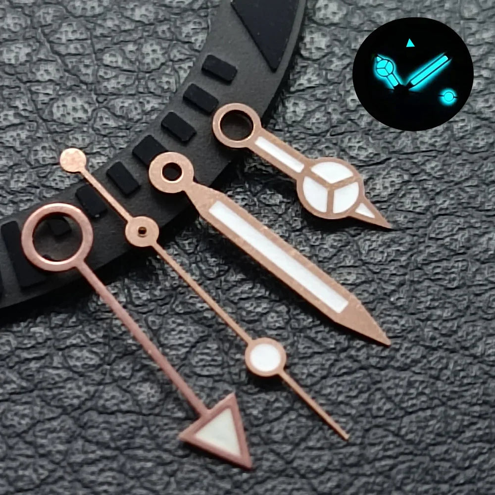 GMT Hands Blue Green/Green Luminous NH34 GMT Watch Hands for NH34 Automatic Movement watch accessories Watch Part For Wristwatch