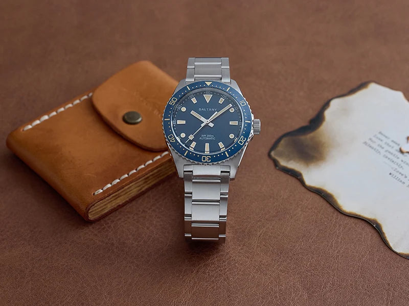 Baltany 39MM Retro Diver Watch Man S3080 Stainless Steel Bracelect NH38 Automatic Watches 200MWaterproof  Classic Sports Watches